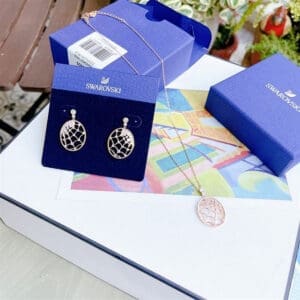 Khuyên tai Swarovski 5488406 Precisely Bông tai swarovski hình mạng nhện - Ảnh 4