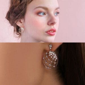 Khuyên tai Swarovski 5488406 Precisely Bông tai swarovski hình mạng nhện - Ảnh 3