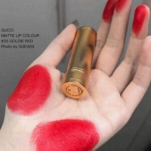 Son Gucci 25 Goldie Red Matte Đỏ Cổ Điển Hot Nhất Bí Quyết Gây Thương Nhớ - Ảnh 5