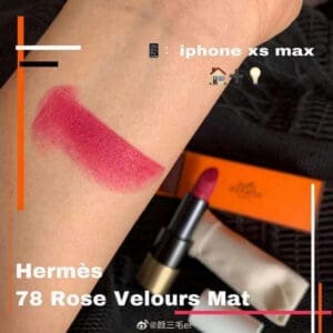 Son Hermès Rose Velours 78 Matte Màu Hồng Mận Lì Mịn Lâu Trôi Sang Chảnh 13 Son Hermès Rose Velours 78 Matte Màu Hồng Mận Lì Mịn Lâu Trôi Sang Chảnh - Ảnh 6