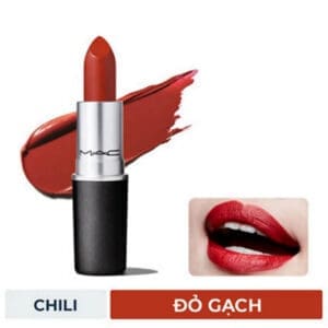 Son MAC Chili 602 Đỏ gạch trendy lì mịn và bền màu - Ảnh 2