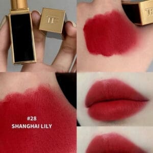 Son Tom Ford 28 Shanghai Lily Đỏ Hoa Ly Quyến Rũ Mềm Mại - Ảnh 3