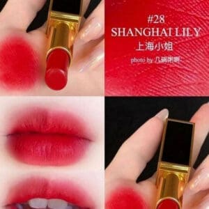 Son Tom Ford 28 Shanghai Lily Đỏ Hoa Ly Quyến Rũ Mềm Mại - Ảnh 2
