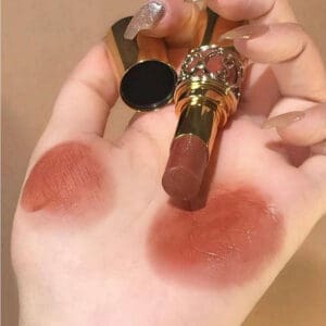 Son YSL Rouge Volupte Shine 121 Beige Satin Cam Đất Nét đẹp tự nhiên quyến rũ - Ảnh 3