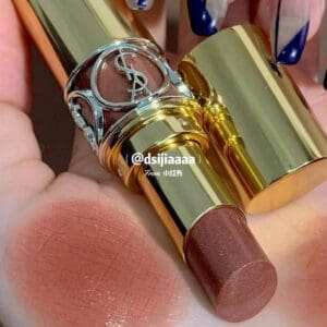 Son YSL Rouge Volupte Shine 121 Beige Satin Cam Đất Nét đẹp tự nhiên quyến rũ - Ảnh 2