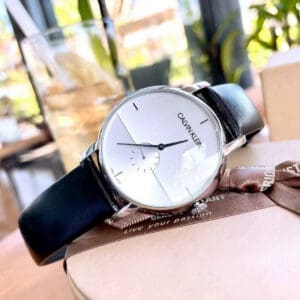 Đồng Hồ Nam Calvin Klein K9H2X1C6 Established Watch dây da đen (size 43mm) - Ảnh 8