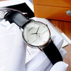 Đồng Hồ Nam Calvin Klein K9H2X1C6 Established Watch dây da đen (size 43mm) - Ảnh 5