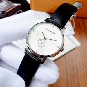 Đồng Hồ Nam Calvin Klein K9H2X1C6 Established Watch dây da đen (size 43mm) - Ảnh 3