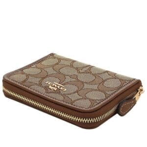 Ví Coach nữ CH389 Dập logo màu nâu - Ảnh 8