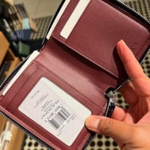 Ví Coach nữ CH389 Dập logo màu nâu - Ảnh 4
