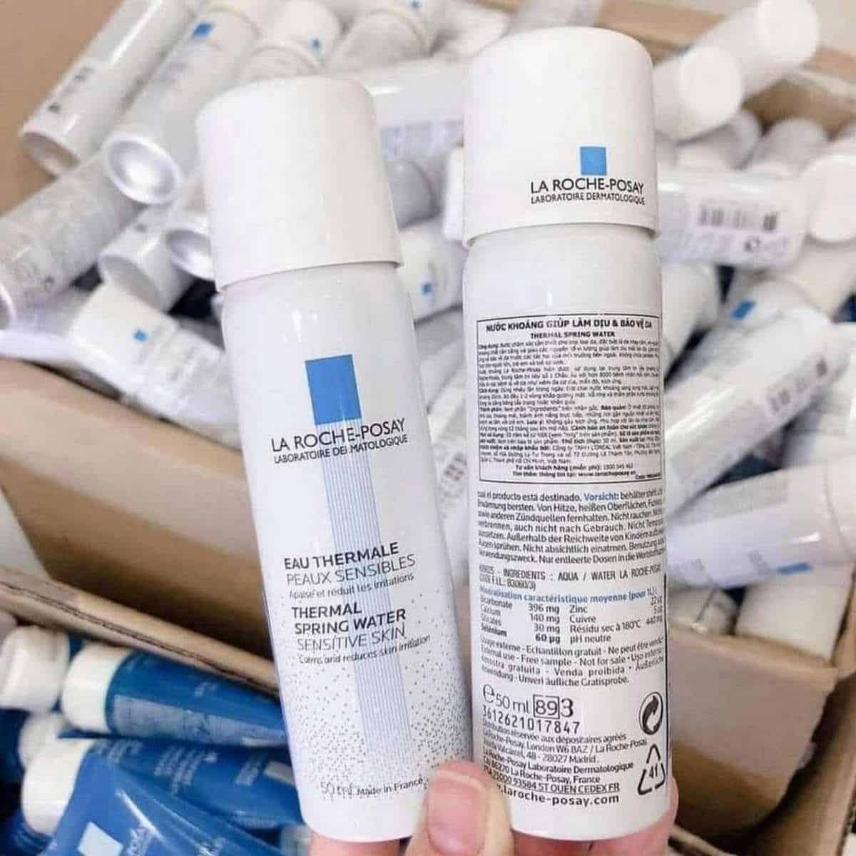 La Roche-Posay Thermal Spring Water Mini Xịt khoáng La Roche-Posay dạng chai mini 50ml cầm tay