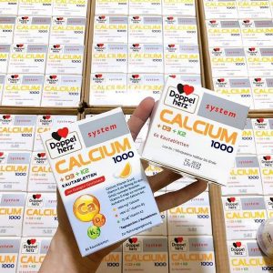 Viên Ngậm Bổ Sung Canxi Doppelherz Calcium 1000 + D3 + K2 Vị Cam (60 Viên) Hỗ Trợ Xương Chắc Khỏe - Ảnh 7