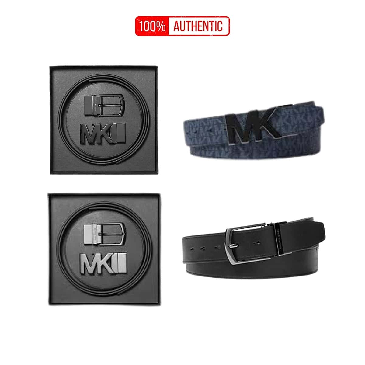 Set Dây Lưng Nam Michael Kors Cao Cấp - 2 Mặt Khóa + 1 Dây Lưng 2 Mặt, Tùy Biến Phong Cách Cực Chất 1 Set Dây Lưng Nam Michael Kors Cao Cấp - 2 Mặt Khóa + 1 Dây Lưng 2 Mặt, Tùy Biến Phong Cách Cực Chất