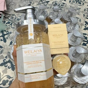 Sữa Tắm Weilaiya Hoa Cúc Calendula 450ml Dưỡng Ẩm Làm Dịu, Sáng Da Tự Nhiên 450ml + mini 9ml - Ảnh 8