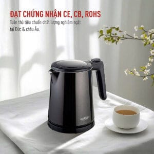 Ấm Siêu Tốc Gköch Hb-K068D 1L Inox 304 Strix Anh Quốc, Đun Nhanh 1000W, Tự Ngắt An Toàn 11 Ấm Siêu Tốc GKÖCH HB-K068D 1L Inox 304 STRIX Anh Quốc, Đun Nhanh 1000W, Tự Ngắt An Toàn - Ảnh 3