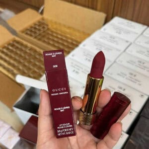 Son Thỏi Gucci Rouge À Lèvres Mat 509 Rosso Ancora Đỏ Nhung Bản Limited 2025 Fullbox 3.5g - Ảnh 9