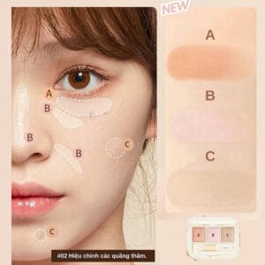 Bảng Che Khuyết Điểm Judydoll Three-Color Concealer Palette 3 Ô 900Mg X 3, Che Phủ Cao 11 Bảng che khuyết điểm Judydoll Three-Color Concealer Palette 3 ô 900mg x 3, che phủ cao - Ảnh 6