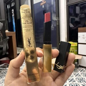 Son YSL Rouge Pur Couture The Slim Matte 35 Pink Stiletto hồng đào baby Fullbox 2.2g - Ảnh 7