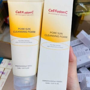 Sữa rửa mặt Cell Fusion C Pore Sun Cleansing Foam 150ml làm sạch dầu thừa, bã nhờn - Ảnh 5