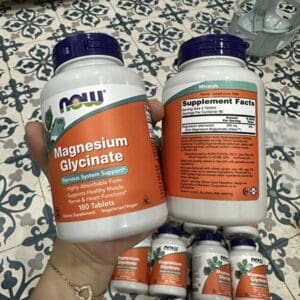 Viên Uống Magie Hữu Cơ Now Magnesium Glycinate 200Mg 180 Viên Hỗ Trợ Thần Kinh, Cơ Bắp Và Sức Khỏe 6 Viên uống Magie hữu cơ NOW Magnesium Glycinate 200mg 180 viên hỗ trợ thần kinh, cơ bắp và sức khỏe - Ảnh 3