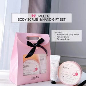 Bộ dưỡng thể Jmella hương Spicy Rose kèm Body Scrub No.02 và Cream Hand No.05 trong hộp quà màu hồng - Ảnh 2