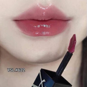 Son YSL The Inks Vinyl Cream 622 Plum Liberation 5.5ml Fullbox đỏ hồng mận bóng căng quyến rũ - Ảnh 6
